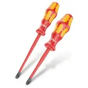 WERA 2 Piece VDE Reduced Blade Screwdriver Set WER136612