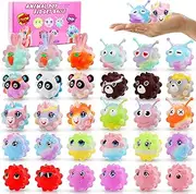 30 PACK Animal Pop Balls Party Favors for Kids,3D Pop Balls Its Fidget Toys,Birthday Gifts for Boys & Girls,Goodie Bag Stuffers,Pinata Stuffers Filler,Carnival Prizes,Treasure Box Toys,Kids Prizes