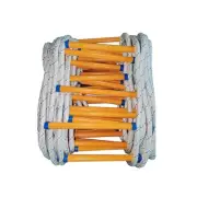 Rope Ladder,49 Feet Emergency Fire Escape Ladder Flame Resistant Safety Rope Lad