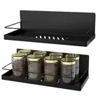 Magnetic Spice Rack for Refrigerator, 2 Pack Fridge Shelf, Seasoning Organize...