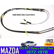 FOR MAZDA 808 RX3 RX-3 REAR HANDBRAKE PARKING BRAKE CABLE SET OF 2 NEW RHx1 LHx1 (for: Mazda)