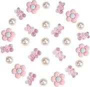 [Cilzephyr] Gummy Bears Shoe Charms Bear Chain,Daisy Flower Charms Decoration Shoes Jibbitz for Women Girls Kids Party Gifts