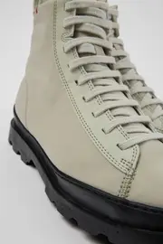 Brutus Gray lace-up boots for women