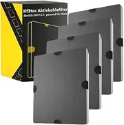 [Kf3tec] Activated Carbon Filter (4 Filters) Similar to DKF12-1 or 6228731, Suitable for Miele Cooker Hood DA269-4 / DA279-4 / DA390 / DA420 / 28996265D (Pack of 4)