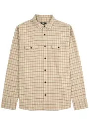 Paige Everett Checked Cotton-blend Shirt - Cream - S S