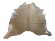 Light Palomino Cowhide Rug - Size: 8’ x 6’5" Ft - Premium Cowhide Rug