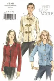Vogue Designer Sewing Pattern Misses Flirty Sexy Petite Jacket Easy Sew