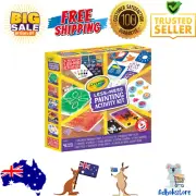 Crayola Less Mess Painting Activity Kit 5 Activities Washable Spill Proof 48pcs