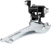 microSHIFT Centos Front Derailleur - 10-Speed Double Braze-On 56t Max