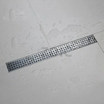 Zoic 300-900MM File Insert Bath Shower Drain Waste Grate Floor Filter Outlet