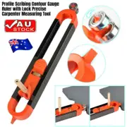 Profile Scribing Ruler Contour Gauge with Lock Professional Carpenter Tool LQ