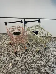 Mini Shopping Carts Set Of 2