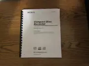Sony rcd-w500c rcd-w100 compact disc recorder operating instructions user manual