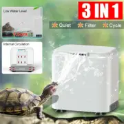 3 IN 1 Turtle Tank Internal Filter Low Water Level Circulatory Canister Filter