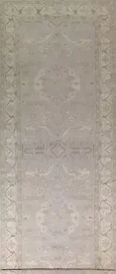 Oushak Geometric 17 ft. Long Runner Oriental Indian Rug Hand-knotted 6x17