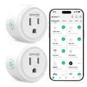GHome Smart Plug,WiFi Smart Plugs Compatible with Alexa and Google Home,Smart...