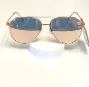 New, Women Sunglasses Foster Grant Pink Metal, 100% UVA-UVB Lens Protected