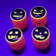 LIT Guitars & Accessories - Custom Knob Set - 6mm - GITD Jackolantern (Set of 4)