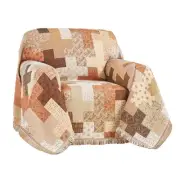 Faith Cross Collage Fringe Border Furniture Throw