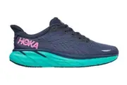 Hoka One One Women's Clifton 8 Running Shoes (Outer Space/Atlantis, Size 11 US)