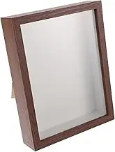 BESTOYARD Dried Flower Display Case Wooden Shadow Box Frame for DIY Dried Flower Decor Specimen Frame with Back Support Rustic Walnut Finish for Home Decoration