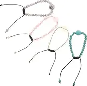 LALAFINA 12pcs Moonstone Beaded Bracelet for Nausea Relief Car Sickness Wristband for Sickness Relief for All Ages Elegant Design