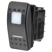Narva Illuminated Momentary On Sealed Rocker Switch - Red, 12/24V