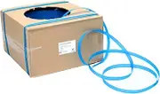 Pacific Bags Australia Blue Polypropylene Hand Strapping | 15mm Poly Plastic | 1000m Roll | 150 KGf Break Strength | Strong and Reliable for Pallet and Carton Handling | Pack of 1