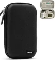 Hard Shell Diabetic Supplies Bag Carrying Case Organizer For Diabetes Testing Kit, Blood Glucose Monitor Kit with Meter, Blood Sugar Test Strips, Lancets, Lancing Device, Alcohol Wipe (A-Black, Small)