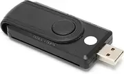 XUMIUZIY Mini Card Reader, Portable Intelligent Multi-Port High Safety Factor Card Reader Widely Compatibility Lightweight Mini Recognizer