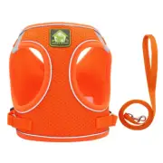 Small Dog Soft Chest Strap XS-XL Leash Set Breathable Mesh harness Vest Collar