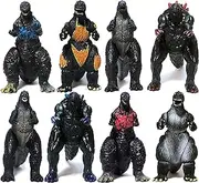Godzilla Toys Movable Joint Birthday Kids 2019 Action Figures Burning Heisei Mecha Ghidorah King of The Monsters Pack Plastic Mini Dinosaur Playsets Cake Toppers Package