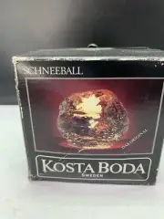 Kosta Boda Sweden Snowball Votive Tea Light Candle Holder Original Box
