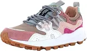 [FLOWER MOUNTAIN] Technical Fabric Sneakers, with Suede Inserts, Reinforced Eyelets with Trekking Style, Natural Cork Insole, Antibacterial Outsole, Ultralegg Rubber Sole