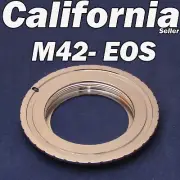 M42 Pentax screw Lens to Canon EOS EF Camera mount adapter Ring EF-S Takumar