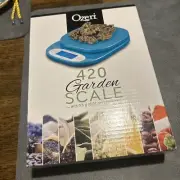 Garden and Kitchen Scale Teal 0.5 g (0.01 oz) Precision Weighing Technology