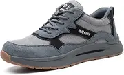 [JiuQing] Steel Toe Shoes Mens Safety Work Shoes Indestructible Comfortable Industrial Sneaker