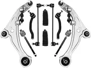 10Pcs Front Lower Control Arm Tie Rod Boot Suspension Kit Compatible With NISSAN ALTIMA 2007 2008 2009 2010 2011 2012 2013