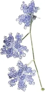 [RYEPOLNIX] Handmade Earrings Purple Crystal Beaded Flower Ear Hooks Summer Beach Sweet Cute Cool Girls Party Earrings/714