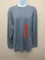 Pebble Beach Performance Mens Long Sleeve Crew Neck Sweater medium grey
