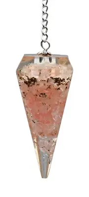 Rose Quartz Orgone Pendulum