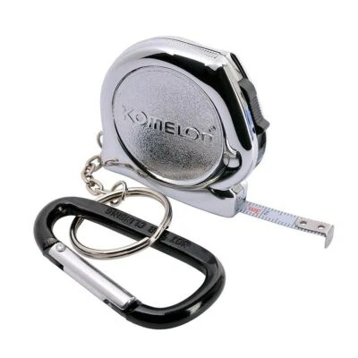 Komelon Chrome Case Tape Measure / Steel Pocket Key Chain / 3m(9.84ft) / KMC-74K