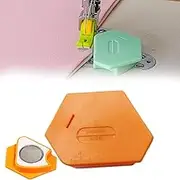 Magnetic Seam Guide for Sewing Machine,Multi-Purpose Tool Polygonal Strong Magnetic Gauge,Polygonal Multifucntional Seam Guide Hemmer Guide with Scale,Sewing machine accessories (orange)