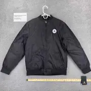 Converse Unisex Kids Bomber Jacket Black Extra Large XL All Stars Varsity Puffy