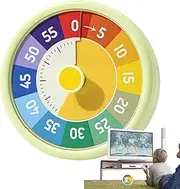 Toddler Timer Visual Countdown | Rainbow Visual Timers for Kids,Digital Countdown Alarm Schedule Clock 60 Minute Display for Workout Homeschool Gym Management