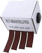 Multi Abrasive Rolls Pack 150, 240, 320, 400 Grit Sandpaper for Woodworkers