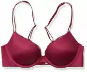 Calvin Klein Womens Bra Liquid Touch Push Up Plunge Covet size 32DD New