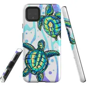 For Google Pixel 4 XL Case Tough Protective Cover Swimming Turtles