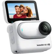 Insta360 GO 3S Action Camera - Arctic White 128GB Edition - Recording Up to UHD 4K Video and Photos - FlowState 6-Axis Gyro Stabilization [6970357857401]