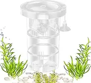 Fish Breeding Box | Transparent Breeder Box | Floating Fish Breeding Tanks | Floating Isolation | Isolation Fine Mesh Round Incubator for Saltwater Aquatic Spawning